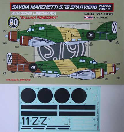 Decals SM.79 Sparviero in Spain Vol.4